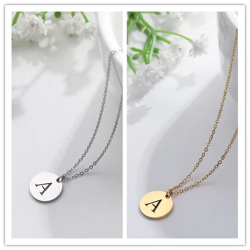 Collier Pendentif Lettre en Or