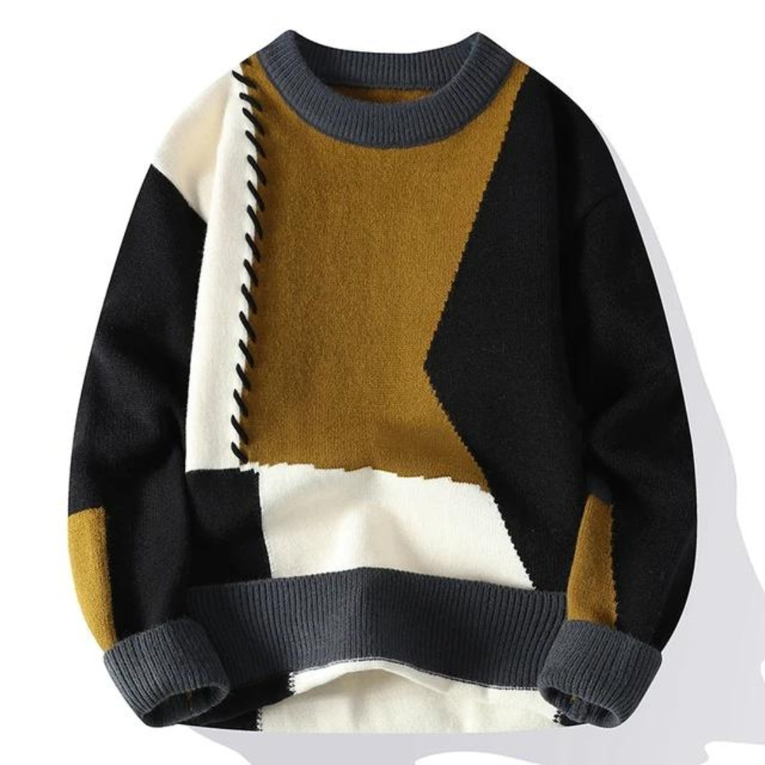 Guadalupe | Pull à pièces patchwork