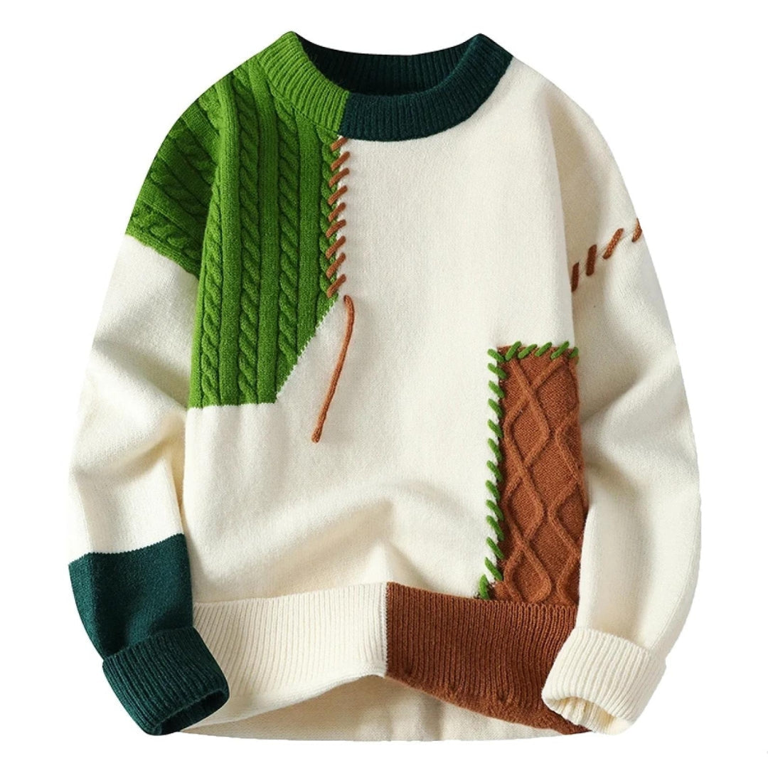 Guadalupe | Pull à pièces patchwork