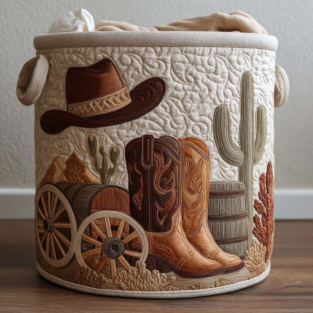 Esprit Western | Panier Matelassé Édition Unique