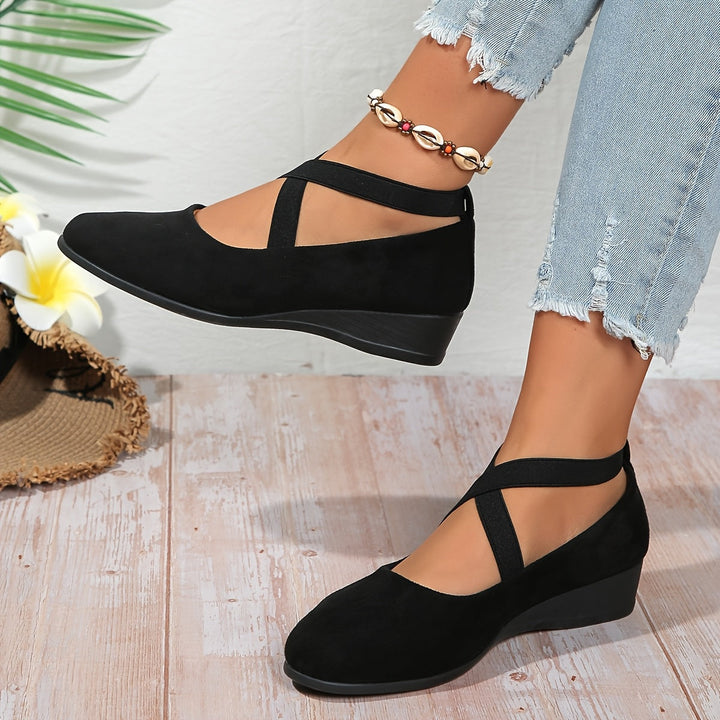 Élise® – Ballerines à brides croisées pour un confort