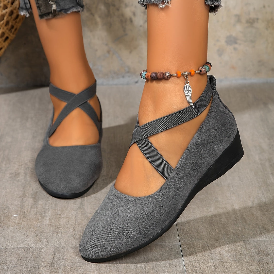 Élise® – Ballerines à brides croisées pour un confort