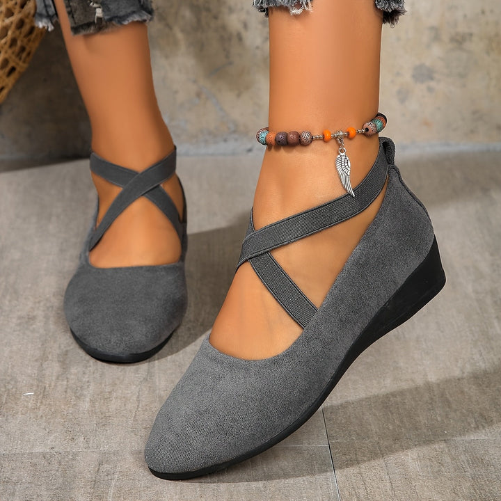 Élise® – Ballerines à brides croisées pour un confort