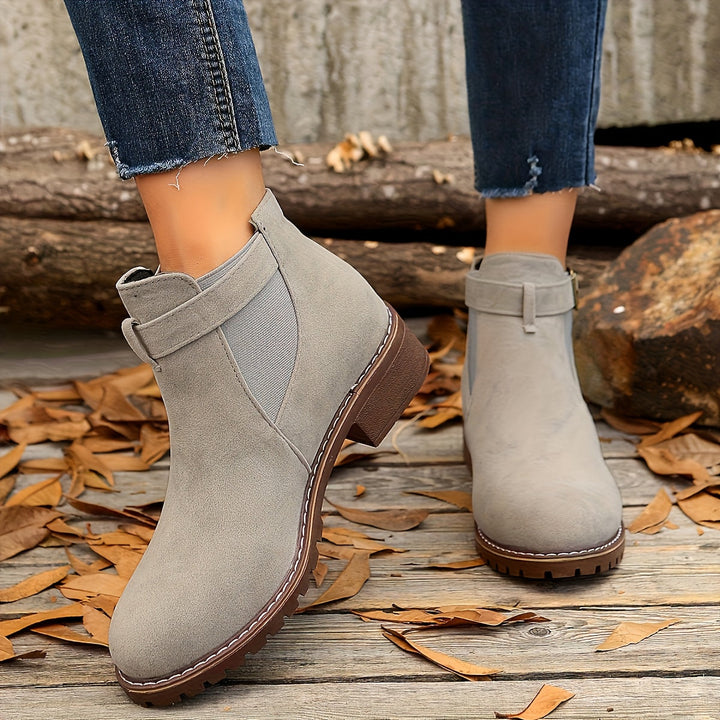 Albane | Bottines à Boucle et Talon Bloc