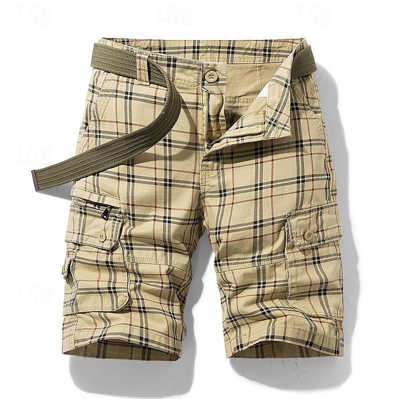 Jayceon | Short extérieur à carreaux Homme