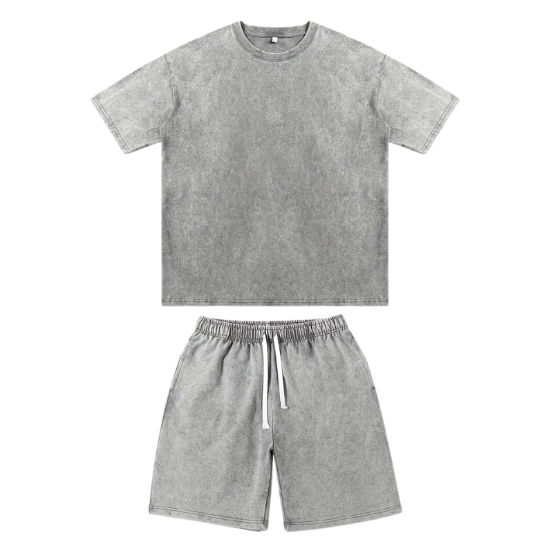 Ricardo | Ensemble Décontracté Doux de Shorts et Chemise Homme