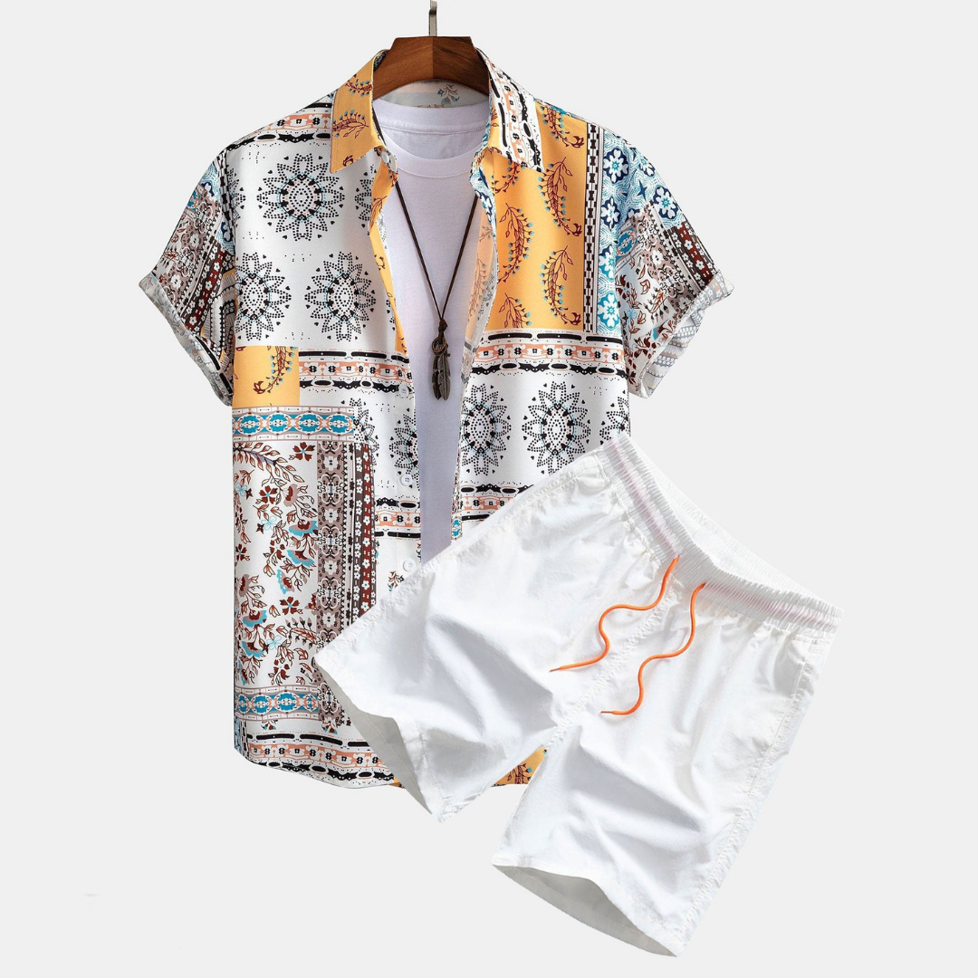 Jovanni | Ensemble chemise et shorts d&