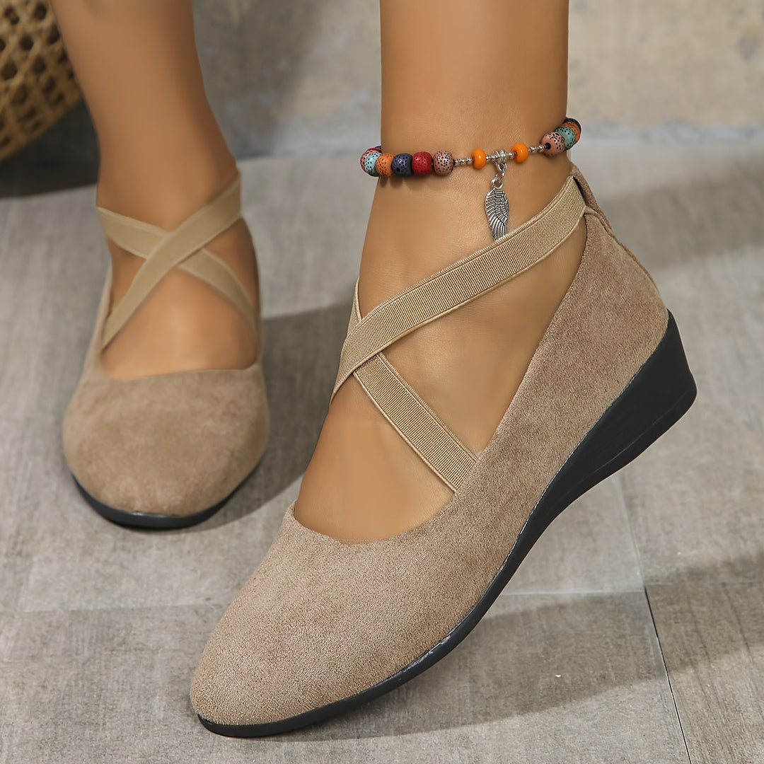 Élise® – Ballerines à brides croisées pour un confort