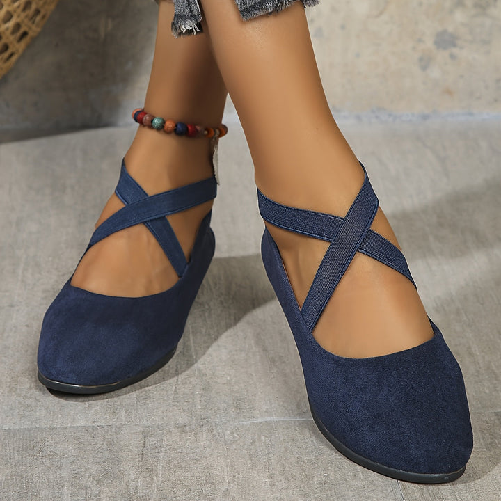 Élise® – Ballerines à brides croisées pour un confort