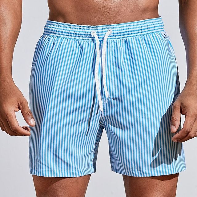Azlan | Short de Bain Classique à Rayures Homme