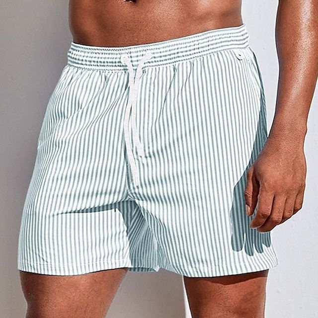 Azlan | Short de Bain Classique à Rayures Homme