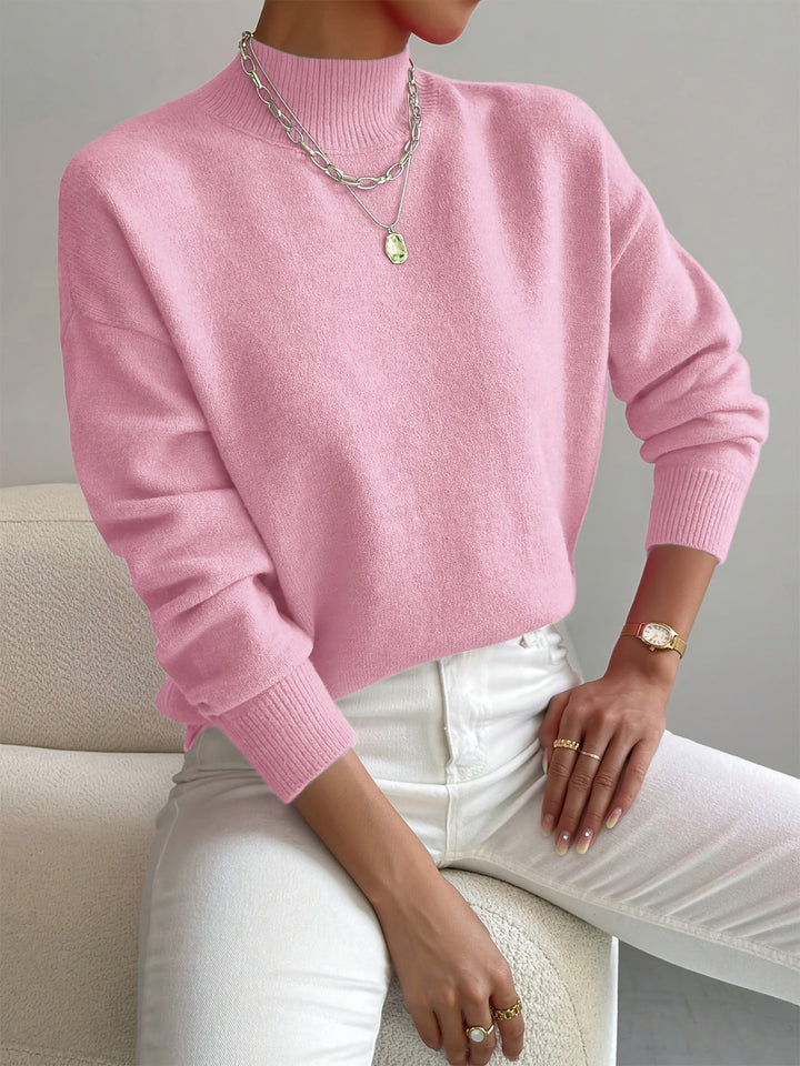 Yvonne | Pull Col Roulé Maille Douce