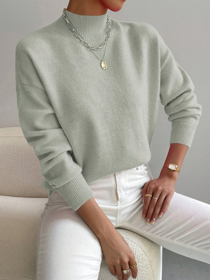 Yvonne | Pull Col Roulé Maille Douce