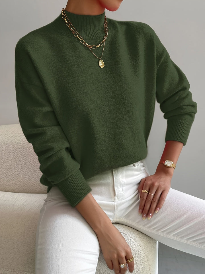 Yvonne | Pull Col Roulé Maille Douce